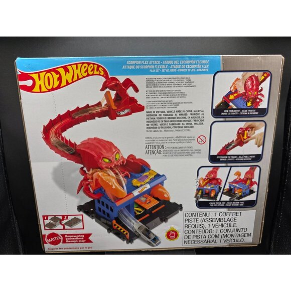Hot Wheels City Scorpion Flex Attack Track Set With 1 Car Included 80cm Flexible - Picture 6 of 9